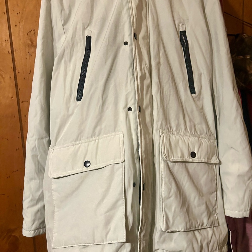 Men's Classic White Raincoat